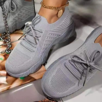Breathable Women's Chunky Sneakers with Laces – Saphira