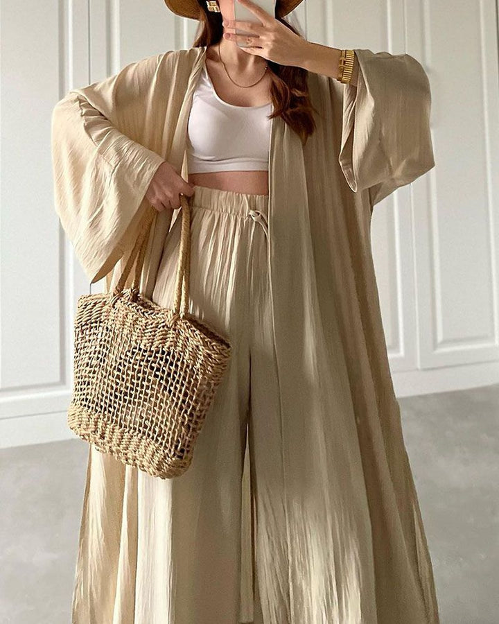 Casual Two-Piece Set for Women with Vest and Pants – Thalia