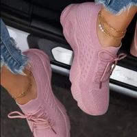Breathable Women's Chunky Sneakers with Laces – Saphira