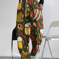 Women's Casual & Party Pants with All-Over Print – Resi Oktoberfest 2025