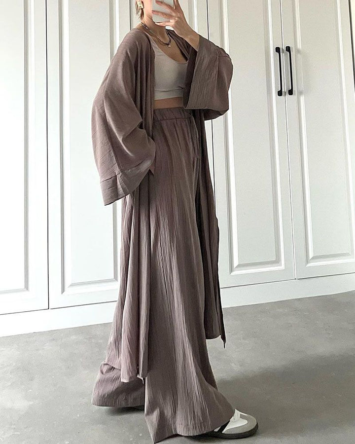 Casual Two-Piece Set for Women with Vest and Pants – Thalia