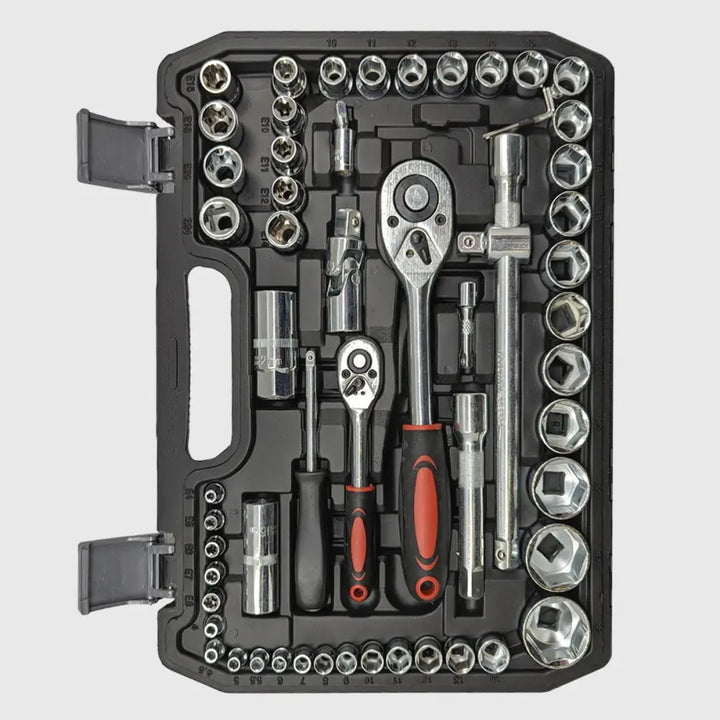 Juego de llaves de carraca de 108 piezas de cromo-vanadio – TorqueMaster