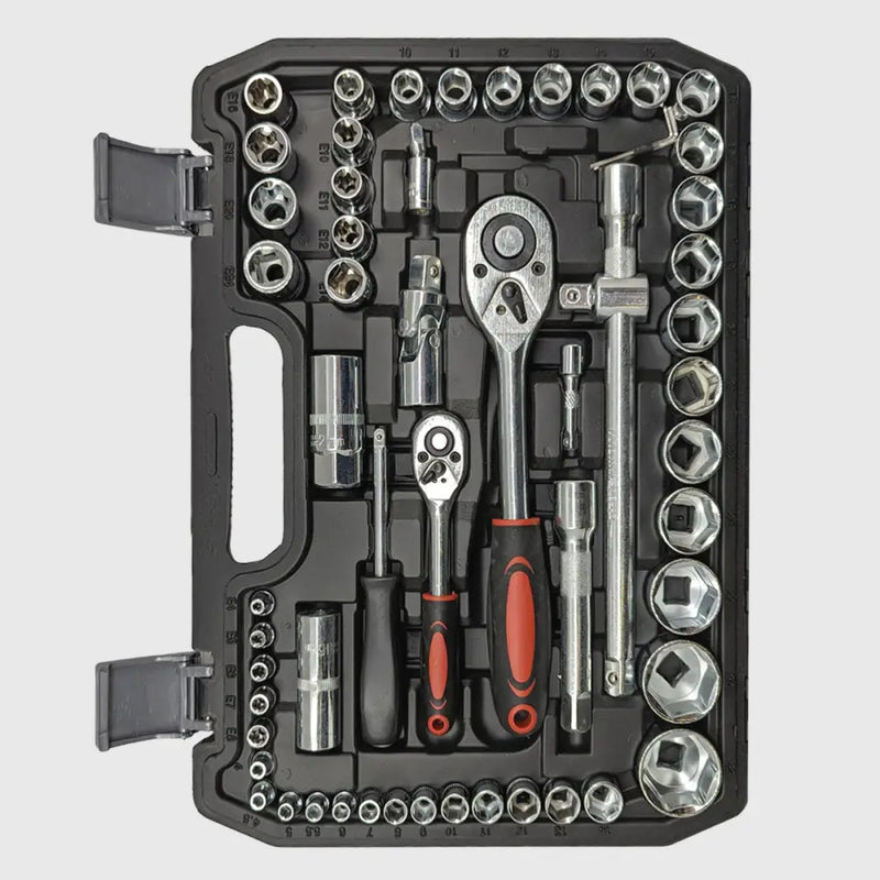 Juego de llaves de carraca de 108 piezas de cromo-vanadio – TorqueMaster