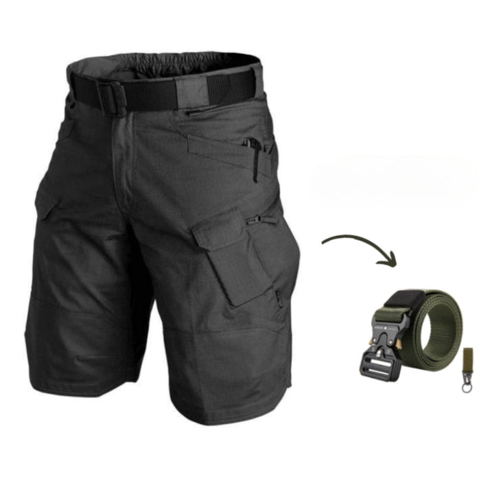 Herre cargo-shorts med 7 lommer og gratis bælte – Taro