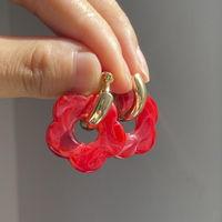 Gold-plated Flower Earrings - Valeria