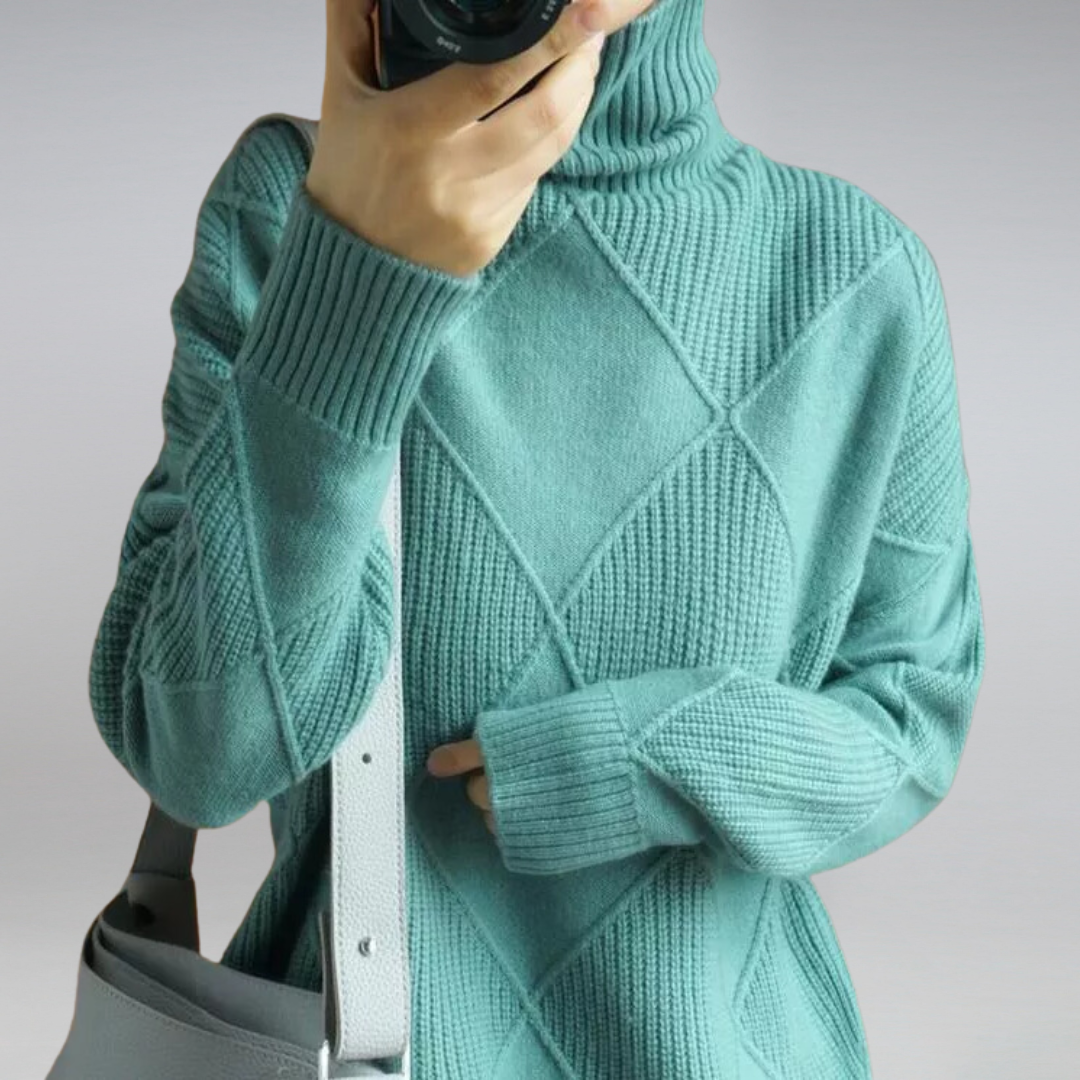 Stylish Turtleneck Sweater for Women - Isabella