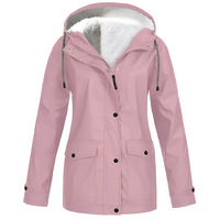 Fleece-Lined Women's Rain Jacket - WarmWarder