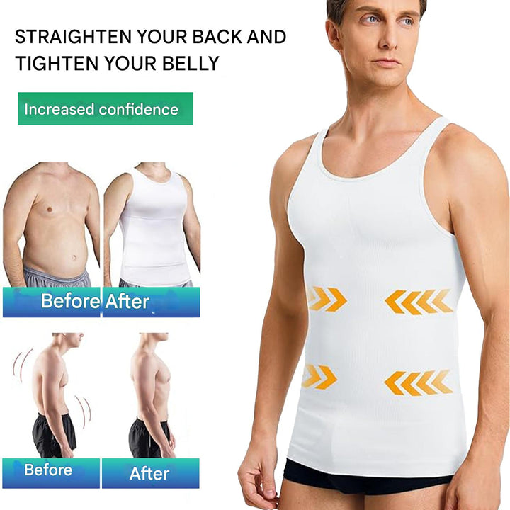 Corrective men's shirt with shaping effect – Noah