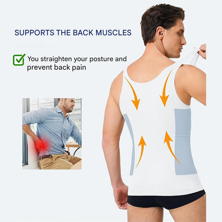 Corrective men's shirt with shaping effect – Noah