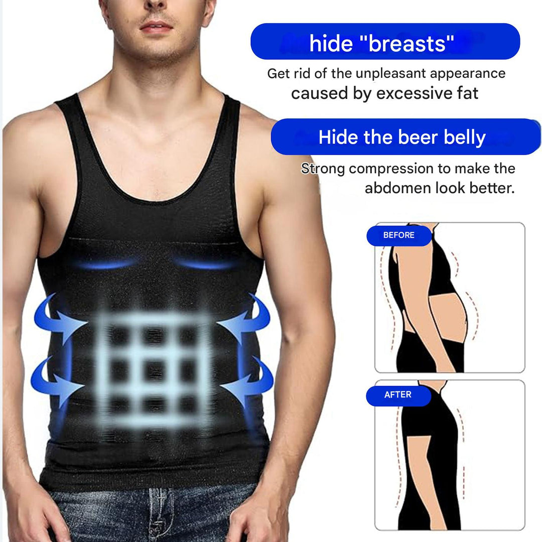 Corrective men's shirt with shaping effect – Noah