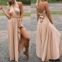 Versatile Elastic Wrap Dress - Denise