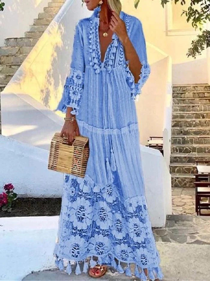 Stylish figure-hugging lace dress for women – Elina