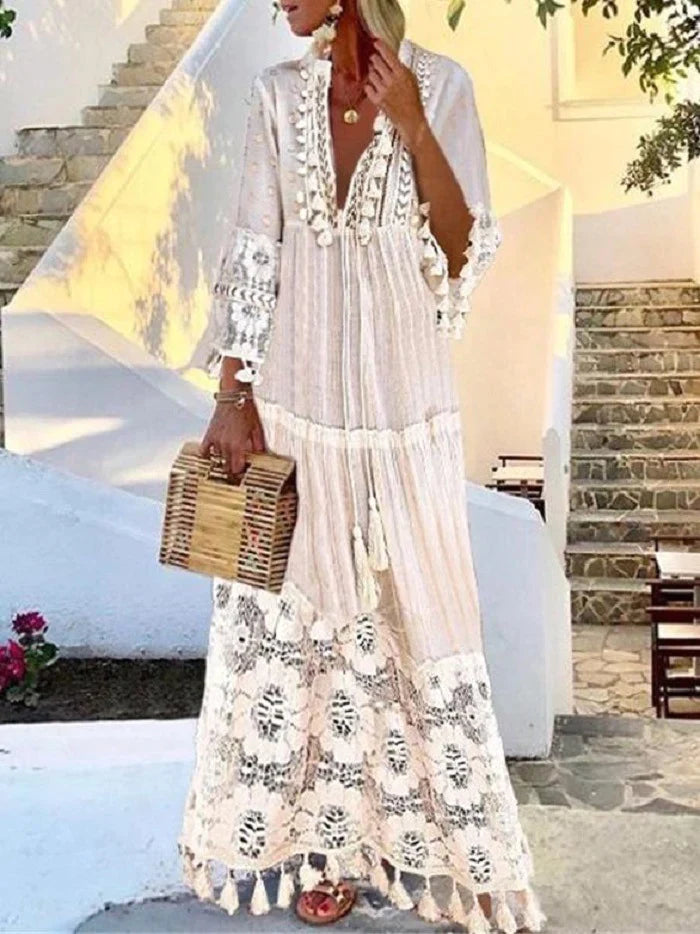 Stylish figure-hugging lace dress for women – Elina