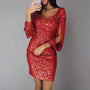 Stilvolles Abendkleid mit Pailletten - Oreana