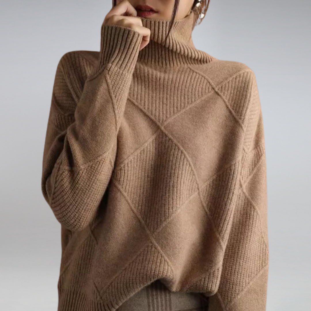 Stylish Turtleneck Sweater for Women - Isabella