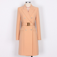 Stilvolles Einfarbiges Blazer-Kleid - Celeste