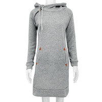 Hooded Sweat Dress with Pockets – Isabella