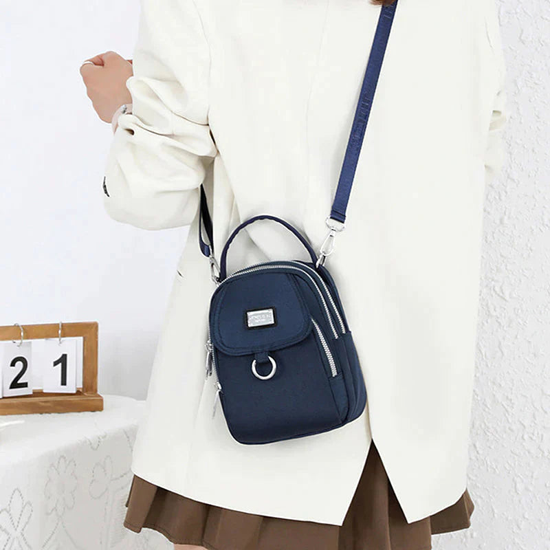 Bolso clásico de mujer con mucho espacio de almacenamiento - Celeste