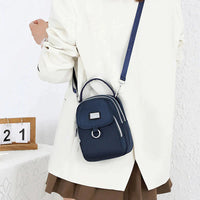 Bolso clásico de mujer con mucho espacio de almacenamiento - Celeste