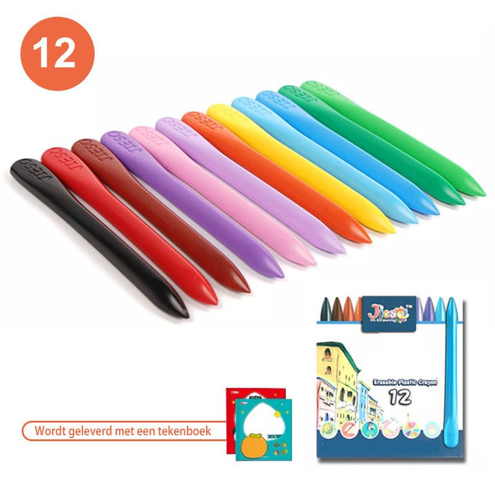 Naturlige Farverige Vokskridt - EcoCrayons