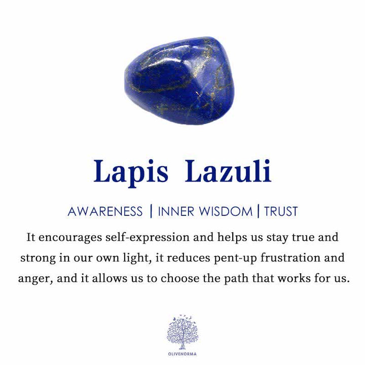 Anti-Anxiety Amethyst, Lepidolite, and Lapis Lazuli Bracelet - Aurora