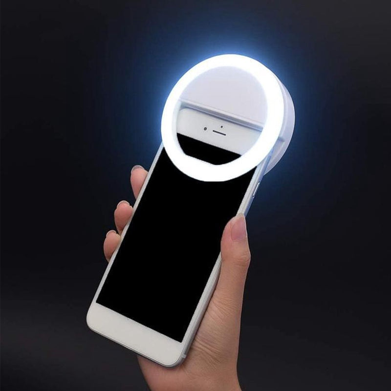 Bærbart Selfie-Ringlys - GlowSnap