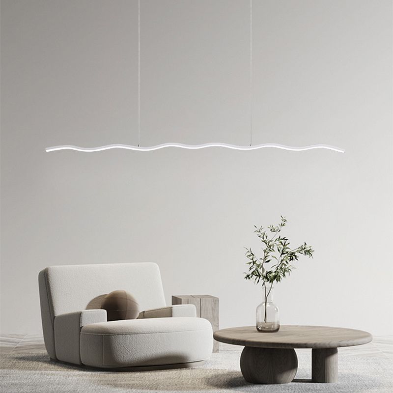 LED-pendellampe med moderne bølgelinje-design – WaveGlow