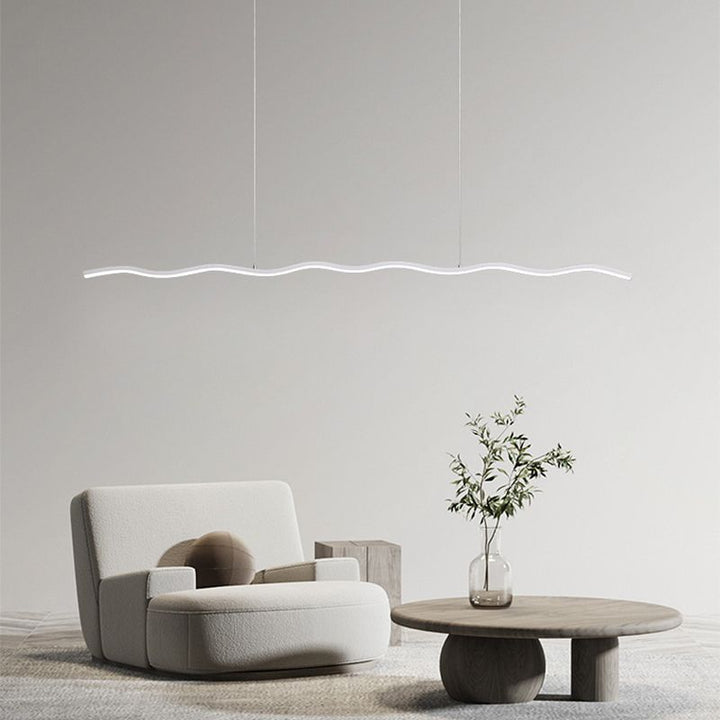 LED-pendellampe med moderne bølgelinje-design – WaveGlow