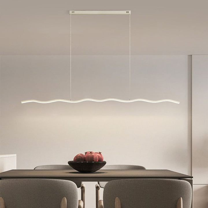 LED-pendellampe med moderne bølgelinje-design – WaveGlow