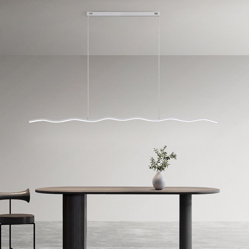 LED-pendellampe med moderne bølgelinje-design – WaveGlow