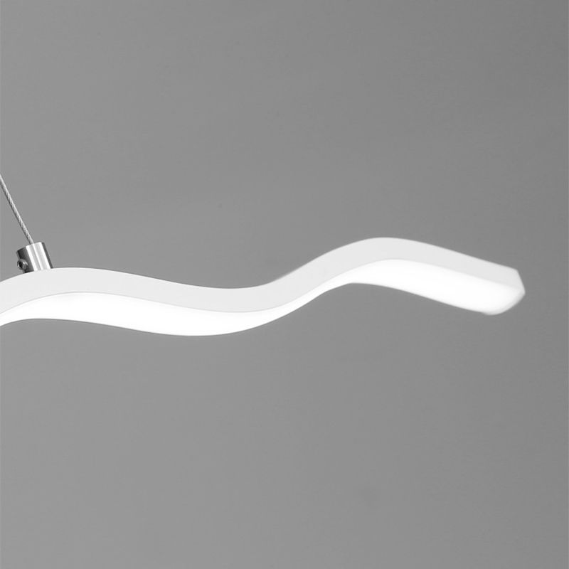 LED-pendellampe med moderne bølgelinje-design – WaveGlow