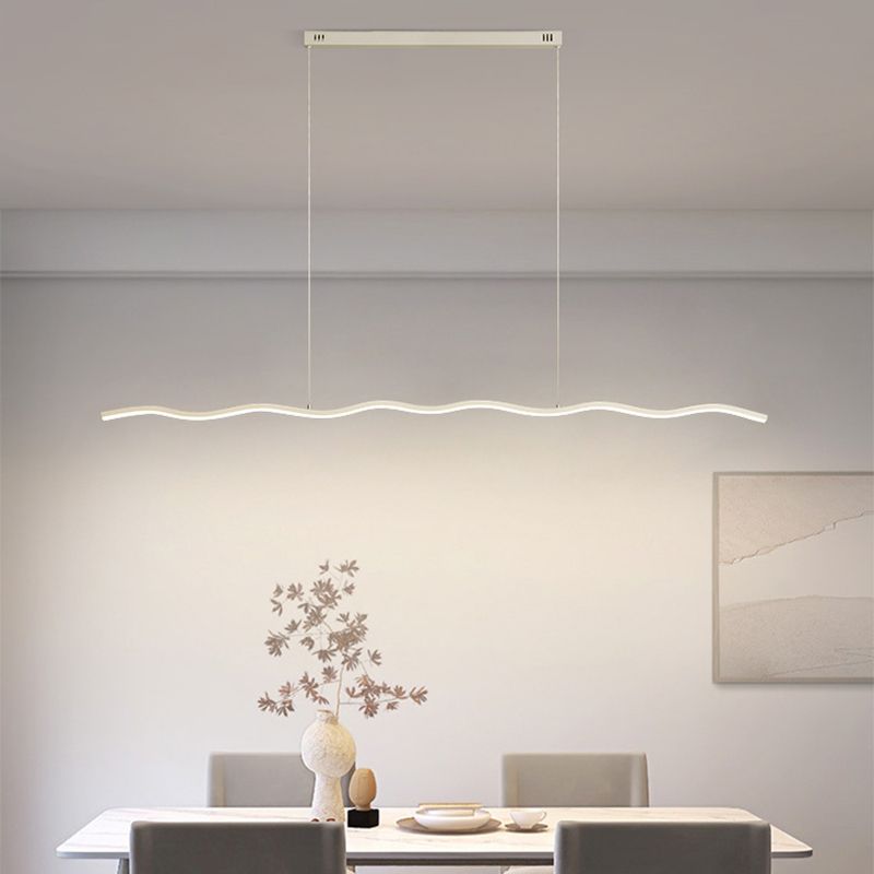 LED-pendellampe med moderne bølgelinje-design – WaveGlow