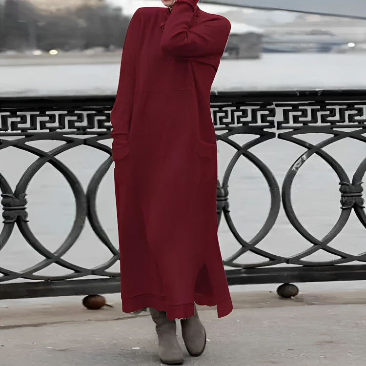 Casual Long Winter Dress - Noelle