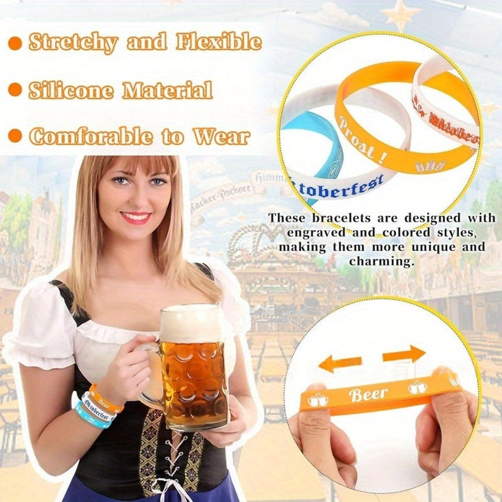 Silikonearmbåndsæt (24 stk) – WiesnBand Oktoberfest 2025