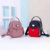 Bolso clásico de mujer con mucho espacio de almacenamiento - Celeste