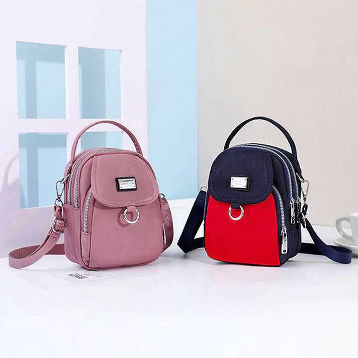 Bolso clásico de mujer con mucho espacio de almacenamiento - Celeste
