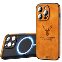 Luxe Hirschleder iPhone Hülle - Veltro