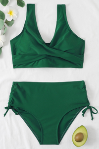 Colorful bikini with drawstring and twist detail – Zaraï
