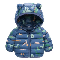 Chaqueta impermeable para niños estilo plumón con diseño de caricatura – Miro