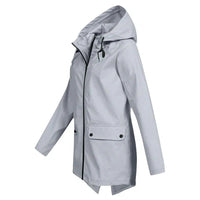 Trendige Damen Regenjacke mit Kapuze - Liora