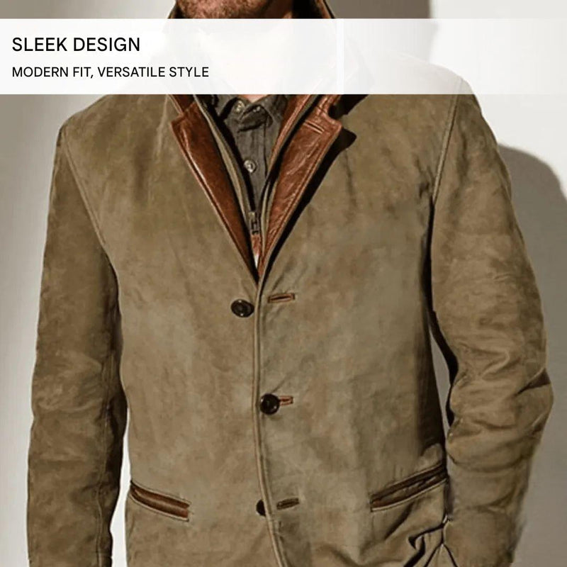 Men's Autumn Blazer – Leandro in Autumn Leaf Tones