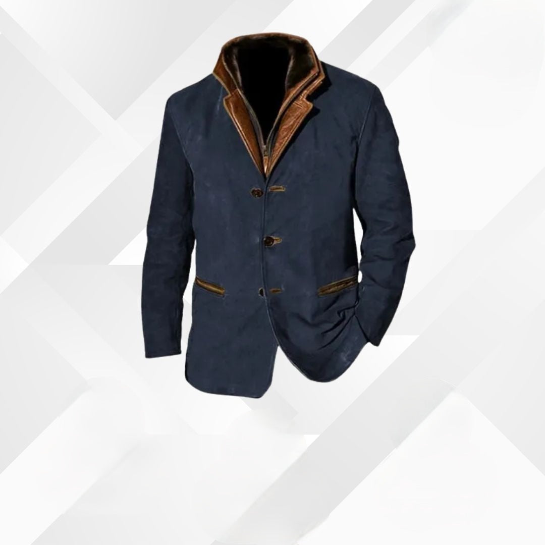 Men's Autumn Blazer – Leandro in Autumn Leaf Tones