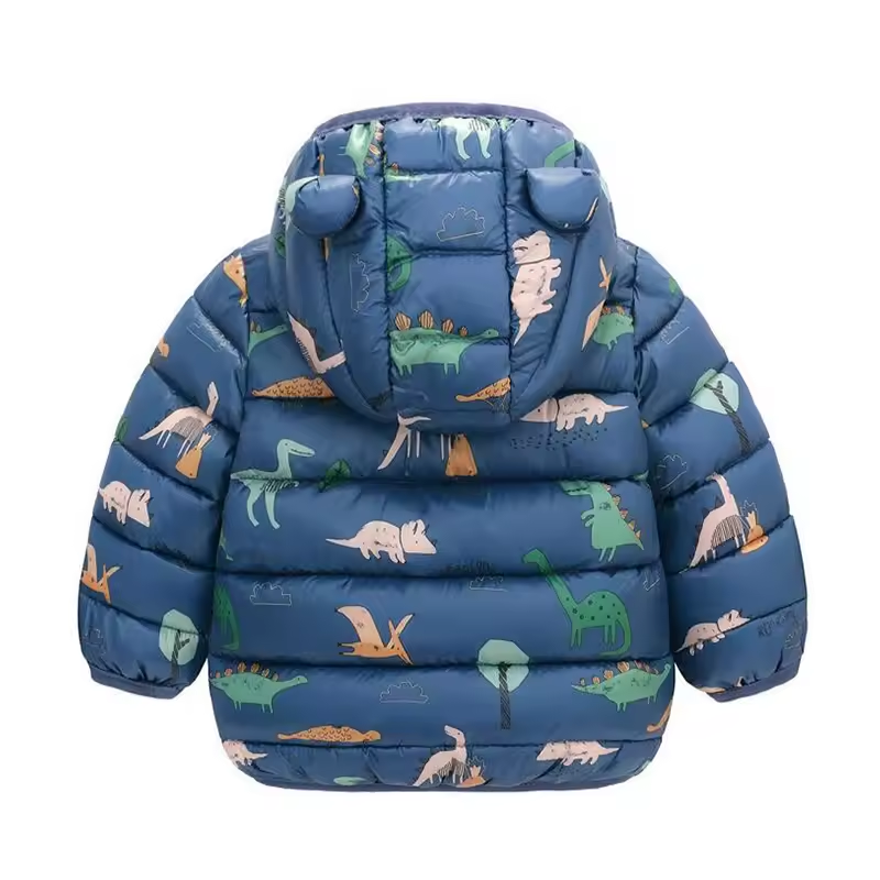 Chaqueta impermeable para niños estilo plumón con diseño de caricatura – Miro