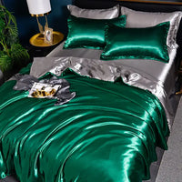 Luxe Uni Satin Duvet Cover - SilkSerenity