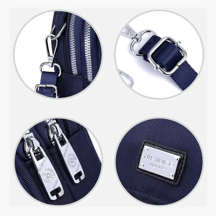 Bolso clásico de mujer con mucho espacio de almacenamiento - Celeste