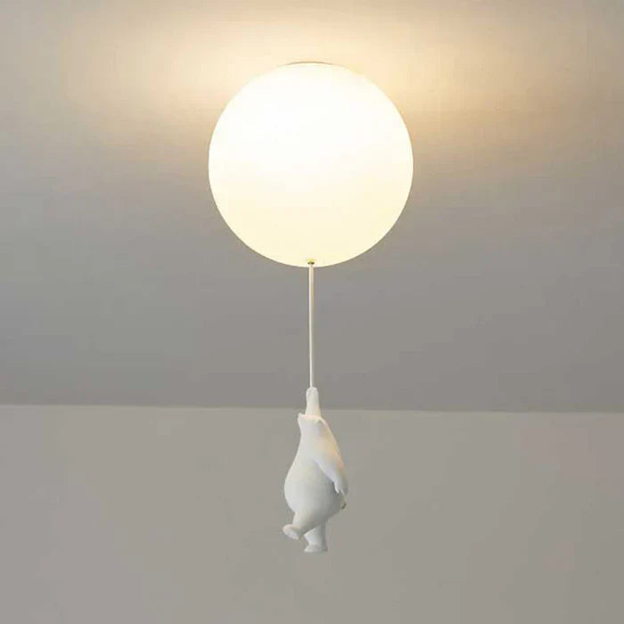 Lámpara de techo infantil con oso y globo - CloudBear