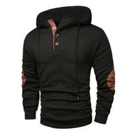 Men's Outdoor Hoodie with Comfort Stretch & Button Placket – Mads
