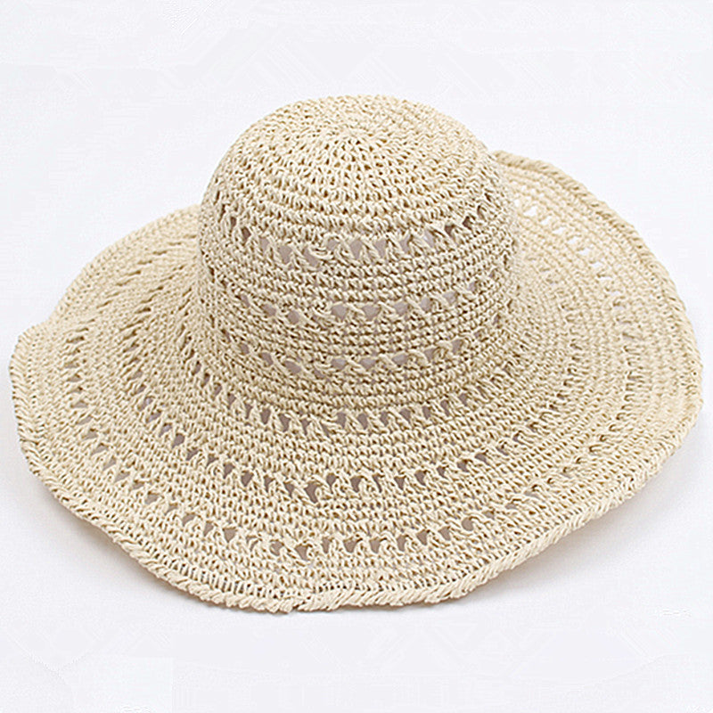 Leicht fallender Retro-Flacher Sommerhut – Emma