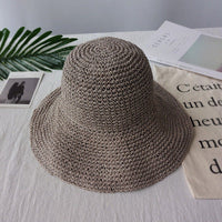Leicht fallender Retro-Flacher Sommerhut – Emma