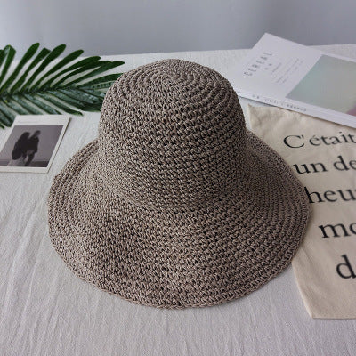 Leicht fallender Retro-Flacher Sommerhut – Emma